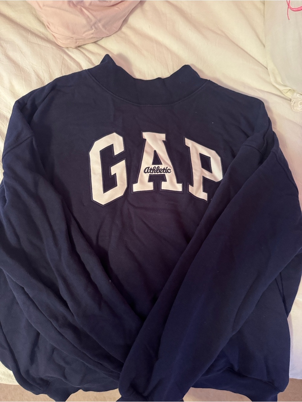 GAP Athletic Navy MockNeck Sweatshirt